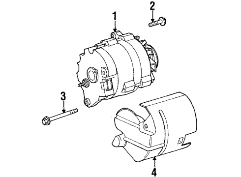 2000 Saturn SL2 Alternator Diagram 2 - Thumbnail