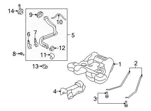 2008 Pontiac G8 Bolt/Screw, Fuel Tank Filler Pipe Diagram for 92138988