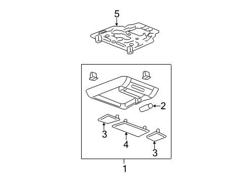 2012 Chevy Silverado 2500 HD Overhead Console Diagram 6 - Thumbnail