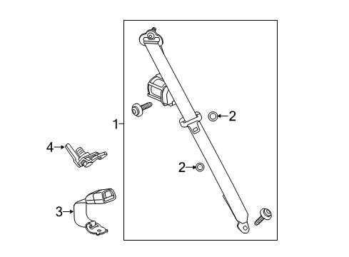 2014 Chevy Spark EV Seat Belt, Body Diagram 2 - Thumbnail