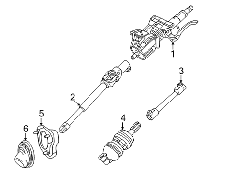 2022 Cadillac CT4 Steering Column & Wheel, Steering Gear & Linkage Diagram 3 - Thumbnail