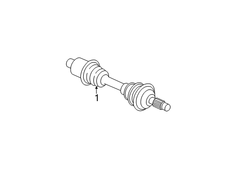 2009 Pontiac G6 Drive Axles - Front Diagram