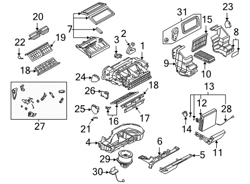 2005 Chevy Venture Auxiliary Heater & A/C Diagram 1 - Thumbnail