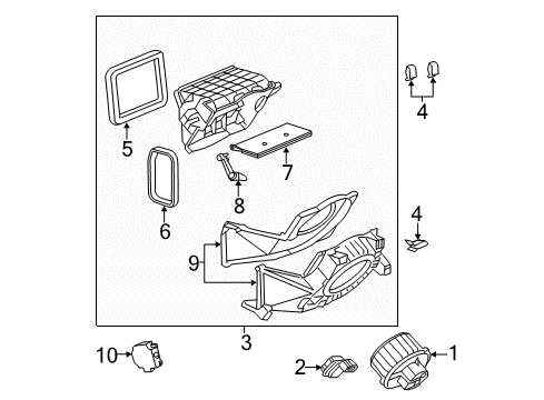 2015 Cadillac CTS Blower Motor & Fan Diagram