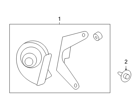 2007 Saturn Aura Horn Diagram 2 - Thumbnail