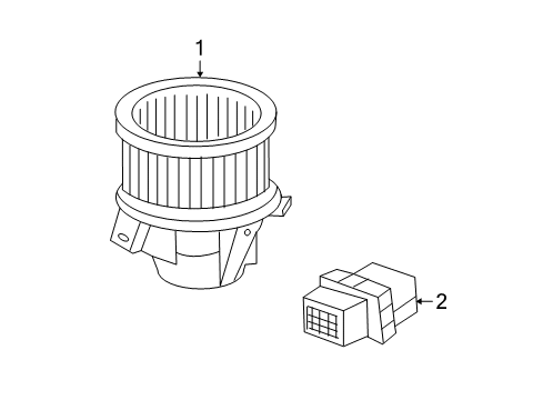 2012 Chevy Equinox Blower Motor & Fan Diagram