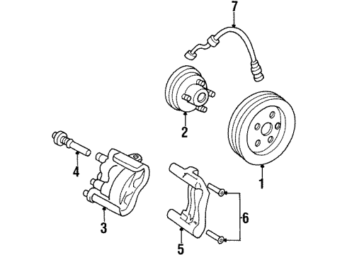 1998 Chevy Lumina Front Brakes Diagram