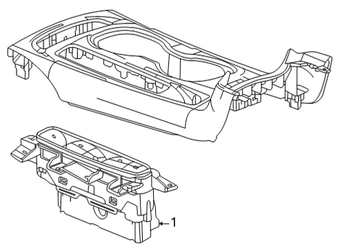 2021 Buick Envision PUSHBUTTON ASM-ELEK TRANS SHFT CONT ECCN Diagram for 85555062