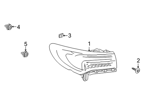 2023 Buick Envision Tail Lamps Diagram