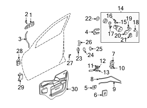 2006 Chevy Monte Carlo Front Door, Electrical Diagram 2 - Thumbnail