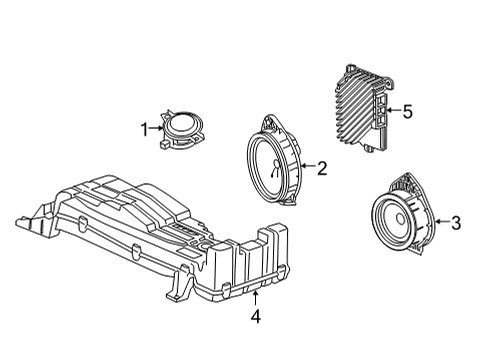 2023 GMC Sierra 2500 HD Sound System Diagram