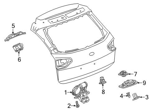 2020 Buick Regal TourX Lift Gate Diagram 2 - Thumbnail