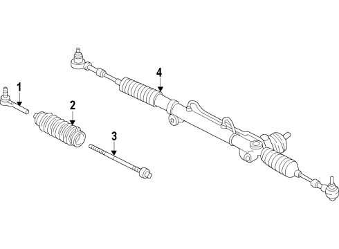 2008 Pontiac G8 P/S Pump & Hoses, Steering Gear & Linkage Diagram 1 - Thumbnail