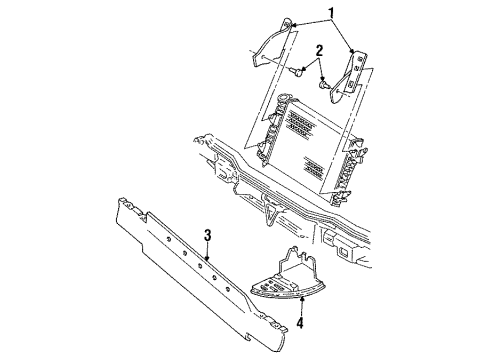 1995 Pontiac Firebird Air Baffle Diagram 2 - Thumbnail