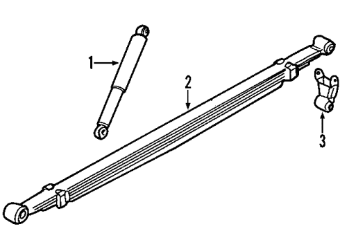 2006 GMC Sierra 2500 HD Rear Suspension System, Rear Axle Diagram 2 - Thumbnail