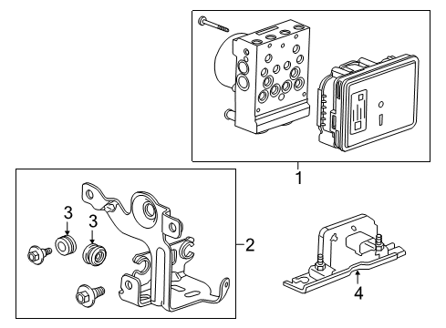 2019 Cadillac Escalade ESV ABS Components Diagram