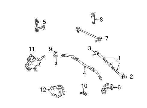 1985 Chevy Astro Arm Kit,Steering Linkage Idler Diagram for 26056096