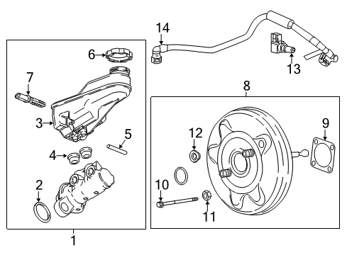 2019 Buick Regal TourX Dash Panel Components Diagram