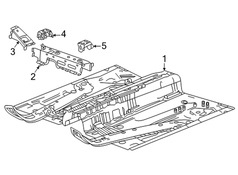 2022 Buick Envision Floor & Rails Diagram