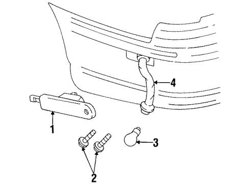 1996 Chevy Monte Carlo Rear Lamps - Side Marker Lamps Diagram