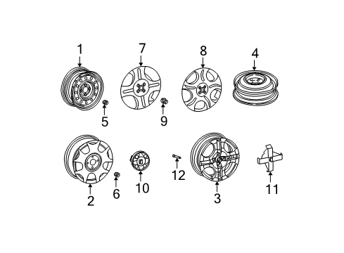 2006 Saturn Ion Wheels Diagram 2 - Thumbnail