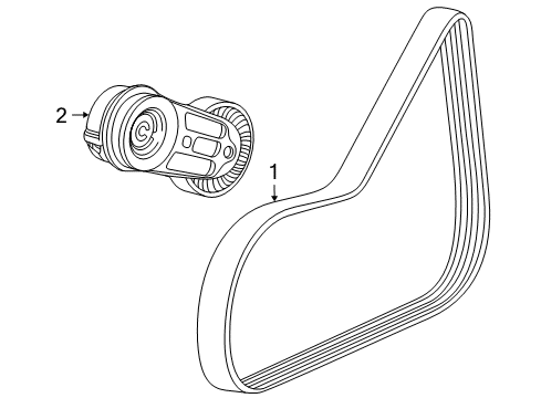 2012 Chevy Cruze Belts & Pulleys, Maintenance Diagram 2 - Thumbnail