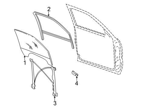 2004 GMC Sierra 2500 Front Door Diagram 1 - Thumbnail