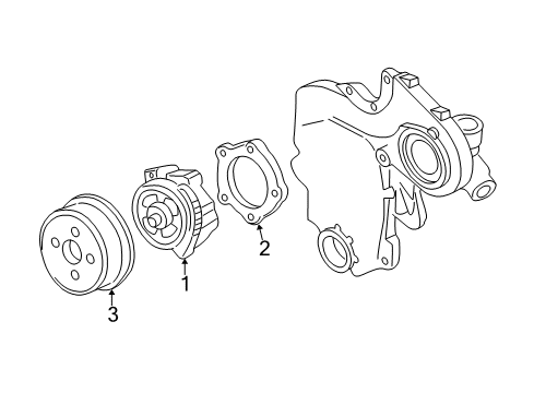 2003 Pontiac Grand Am Cooling System, Radiator, Water Pump, Cooling Fan Diagram 2 - Thumbnail