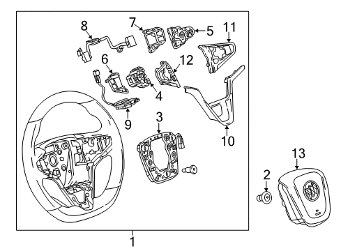 2016 Buick Regal Steering Column & Wheel, Steering Gear & Linkage Diagram 7 - Thumbnail