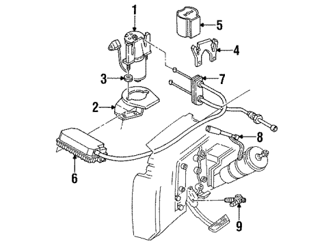 1993 Cadillac Fleetwood Shield, Adjust Assembly Accelerator & Cruise Control Cover Diagram for 10192285