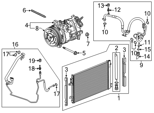 2022 Cadillac XT4 Air Conditioner Diagram 1 - Thumbnail