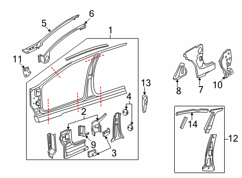 1997 Chevy Cavalier Uniside Diagram 3 - Thumbnail