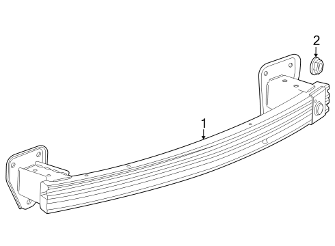 2024 Buick Encore GX Bumper & Components - Rear Diagram 2 - Thumbnail