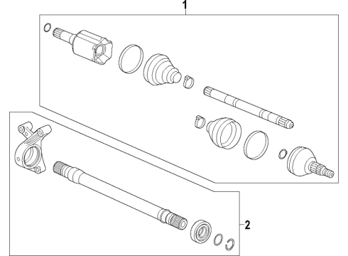 2019 Buick LaCrosse Front Axle Diagram