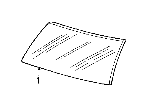 1991 Buick LeSabre Windshield Glass Diagram