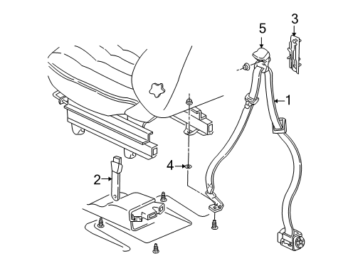 1997 Chevy Venture Front Seat Belts Diagram