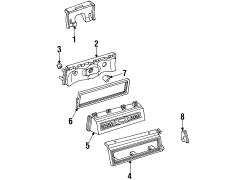 1985 Buick Riviera Tail Lamps Diagram