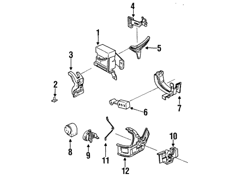 1993 Chevy Beretta Engine Mounting Diagram 3 - Thumbnail