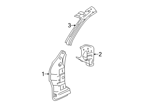 2014 Chevy SS Hinge Pillar Diagram