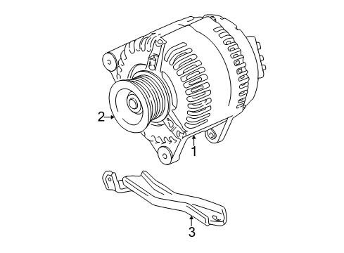 2007 Pontiac Vibe Alternator Diagram 2 - Thumbnail