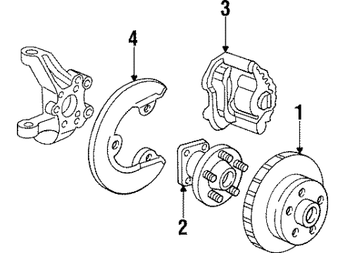 1991 Chevy Corvette Front Brakes Diagram