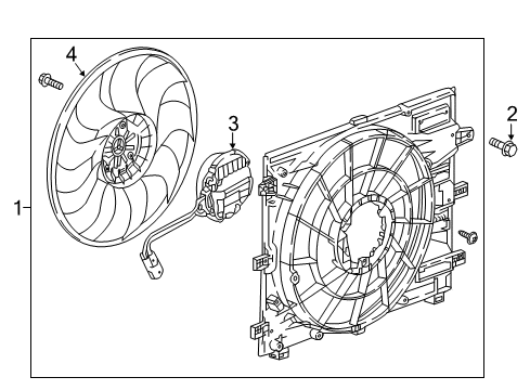 2018 Chevy Equinox Cooling System, Radiator, Water Pump, Cooling Fan Diagram 5 - Thumbnail