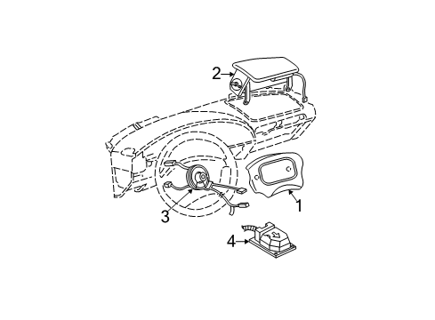 2004 Chevy Classic Air Bag Components Diagram