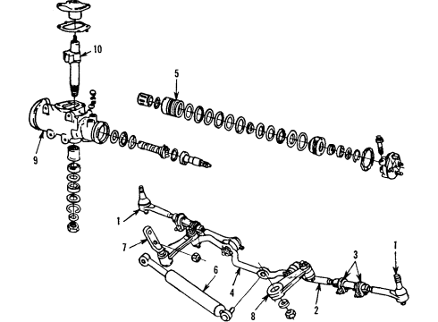 1984 Cadillac Seville Hose,P/S Gear Inlet Diagram for 7838911