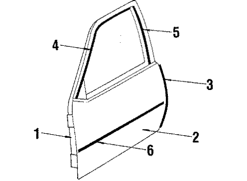 1986 Chevy Cavalier Front Door Diagram