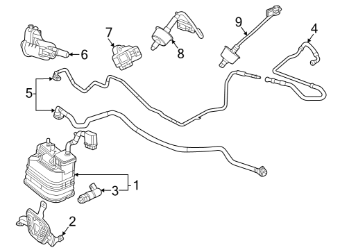 2023 Chevy Corvette Emission Components Diagram 1 - Thumbnail