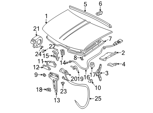 1996 Chevy C2500 Lamp Assembly, Underhood Diagram for 15685571