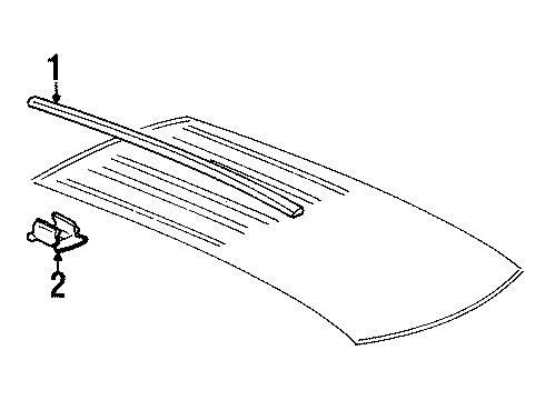 2004 Oldsmobile Silhouette Exterior Trim - Roof Diagram