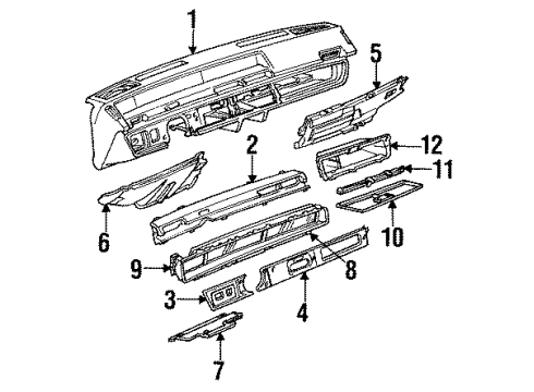 1985 Pontiac 6000 Instrument Panel Diagram