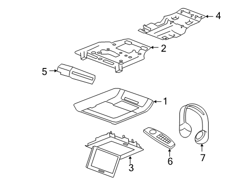 2010 Chevy Tahoe Entertainment System Components Diagram 2 - Thumbnail